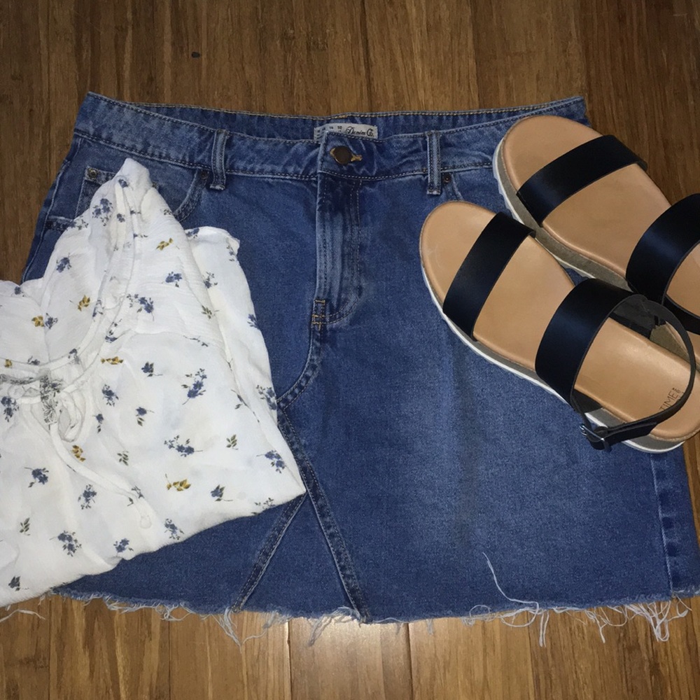 jean skirt